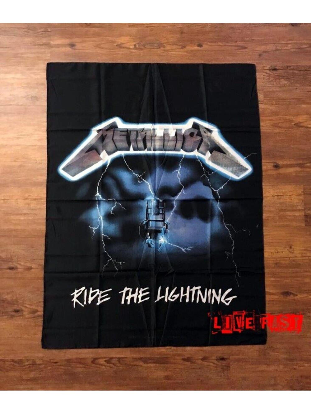 METALLICA Flag Banner Tapestry Fabric Poster Vintage 1994 Ride The Lightning